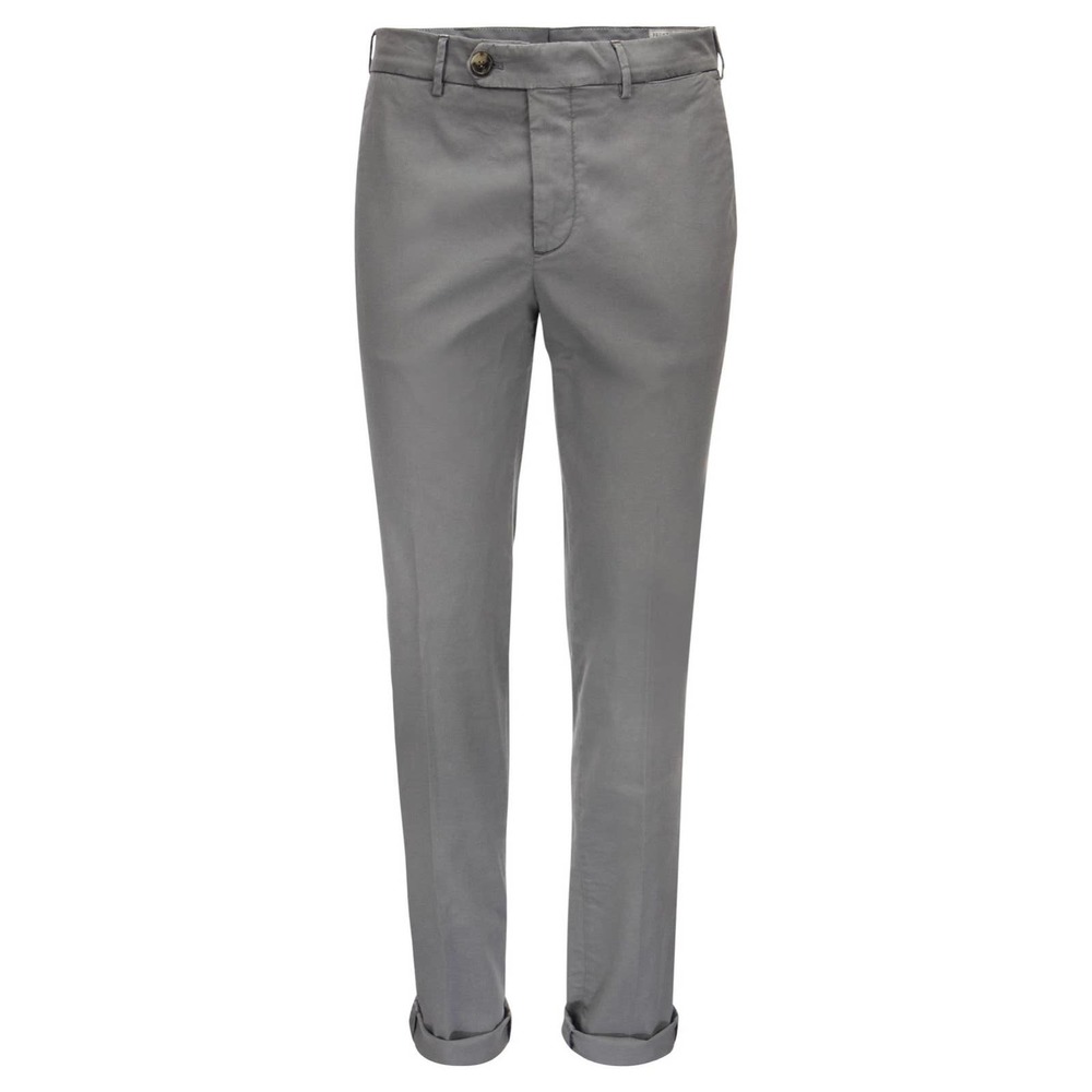 Grey Chino trousers in Pima comfort cotton gabardine 3XL 46